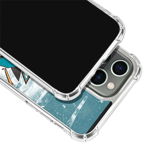 NHL San Jose Sharks Frozen iPhone 15 Pro Clear Case
